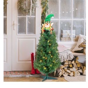 YELITE Christmas Tree, W/129 Branch Tips, Topper Elf Christmas Tree.